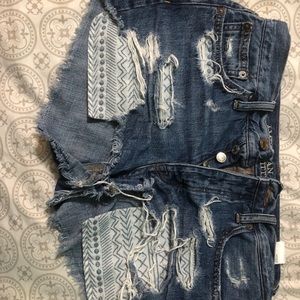 AE distressed shorts
